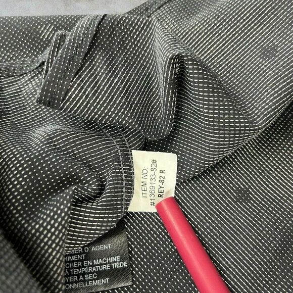 Bogosse Men's Button Up Shirt Black 2XL Long Sleeve French Cuffs Geometric - Picture 9 of 12